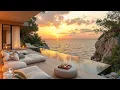 Download Lagu Sunset Jazz In Cafe Porch | Soothing Jazz In Cafe Porch With Calm Wave Sound For Relax Your Mind