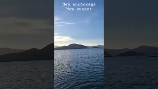Sailing Hiraya.  Anchorage in Baja California