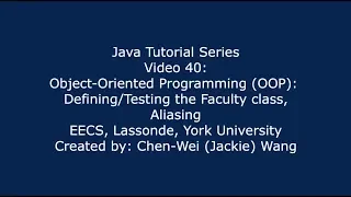 EECS1021 Java Tutorial 40