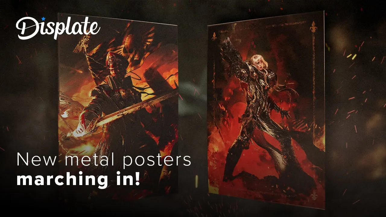 Displate Metal Posters — Displate x Warhammer Metal Posters (YouTube video ad)