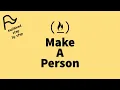 STEP BY STEP FreeCodeCamp - Make a Person