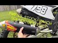 FMF Turbinecore 2 1 Silencer vs Stock 2023 KTM 250 XC Silencer Sound Test