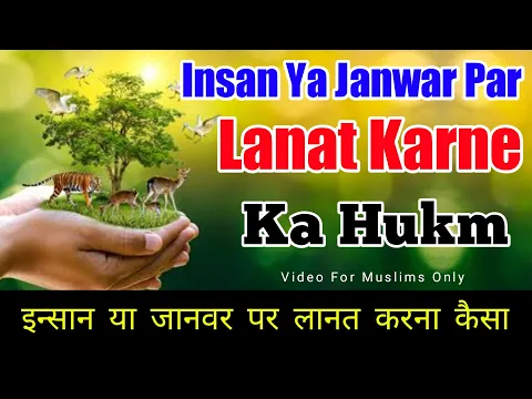 Insan Ya Janwar Par Lanat Karna | Kya Islam Me Janwar Par Lanat Karna Jaiz Hai | Insan Par Lanat