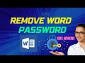 How to Remove Word Password Without Software Working 100