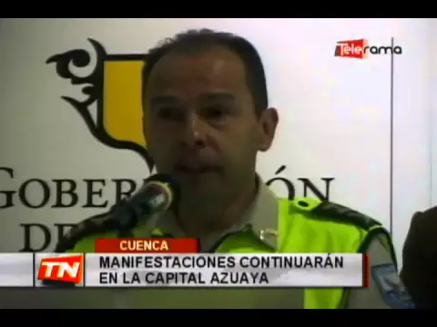 Manifestaciones continuarán en la capital azuaya