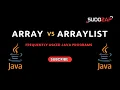 Array vs ArrayList in Java Key Differences Explained sdetchamp