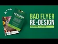 Bad Flyer Re-Design I Graphic Design Tutorial