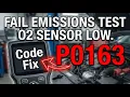What Is P0163 Obd2 Error Code - Oxygen Sensor Bank 2 Sensor 3 Circuit Low