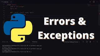 35 Errors and Exceptions in Python Python for Beginners