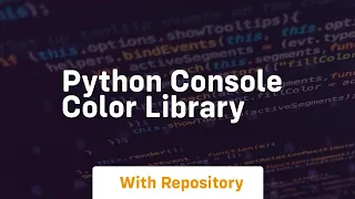 python console color library