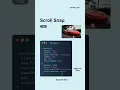 New CSS Feature Scroll Snap