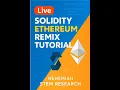 Functions in Solidity Live Ethereum Remix Tutorial