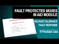 Protecting against overvoltage events in PLC AIO modules