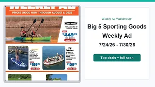 Big 5 Sporting Goods Weekly Ad 26 - 26 Top Deals