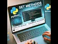 Master Python Set Methods Add Remove Pop More Beginner to Pro