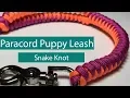 DIY Paracord Puppy Leash - Snake Knot