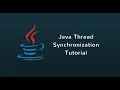 Thread Synchronization In JAVA JAVA Tutorial