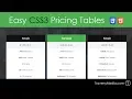 Easy Responsive CSS3 Pricing Tables