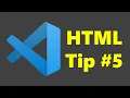 Visual Studio Code - Generate parent and child tag