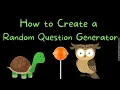 Create a Random Question Generator With This Google Sheets Template