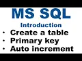 MS SQL SSMS - How to create a Primary Key using the GUI