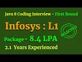 Infosys Java 8 Coding Interview Question Answers First Round