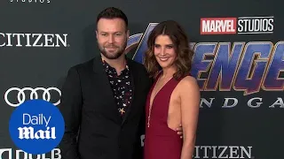 Cobie Smulders and husband Taran Killam at Avengers premiere