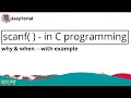 scanf in c programming C Programming Bengali Tutorial part-18 EasyTorial samiran