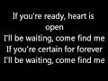 Sigma - Find Me ft. Birdy lyrics