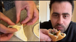 Common Purslane Fatayer Pie مين جرب الفطاير باستعمال نبتة الرجلة أو البقلة اشي فاخر عالاخر 