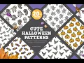 Pattern Pack Cute Halloween Party Stock Graphics Download