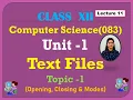 open close and mode text files
