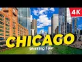 4K Walk in Chicago Illinois USA Part 1 Ogilvie Transportation Center Chicago RiverwaIk