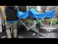 Harbor Freight CoverPro 10 x 10 Heavy Duty Canopy Straight Legs Unboxing One Person Set Up