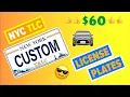 Getting Custom NYC TLC Plates