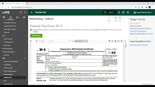 UKG Change Tax Form Example