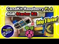 CanaKit Starter Kit for the Raspberry Pi 4 4GB Setup with Heat Sink Fan install Test