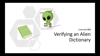 Verifying an Alien Dictionary leetcode 953