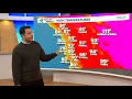The heat sticks around through next week as morning clouds clear for sunny afternoons each day