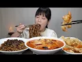 Download Lagu 맛있는먹방♡ 짜장면, 짬뽕, 탕수육, 매운, 먹방. mukbang, spicy, kimchi, ASMR. 