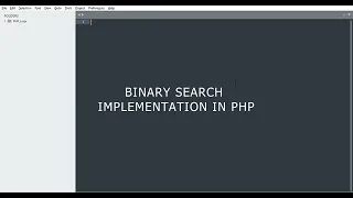 Binary Search In PHP