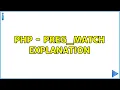 PHP - preg