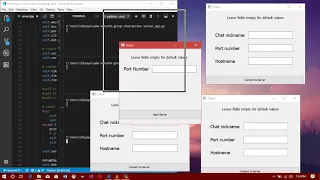 GUI Group Chat App with Python - Demo
