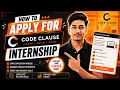 How to apply for codeclause internship 2023 Aditya Kulkarni