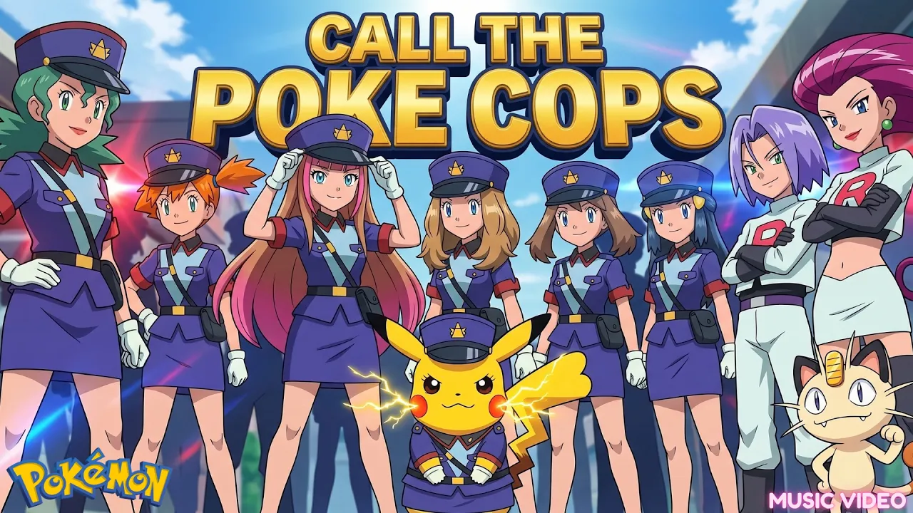 Call The Poke Cops | Pokemon Pokegirls Police Cop Movie Music Video | ELEXYA