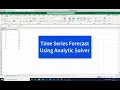 Time Series Forecast Using Analytic Solver