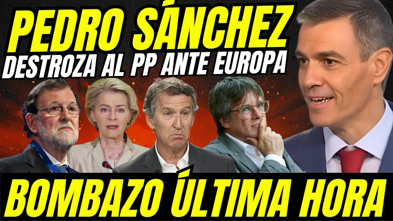 PEDRO SÁNCHEZ HUMILLA A FEIJÓO EN EUROPA "EL PP PAGÓ SEDE GÉNOVA CON CORRUPCIÓN" HACE TEMBLAR SENADO
