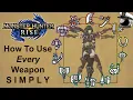 How To Use Every Weapon in 1 Minute or Less Each Timestamps in Description - Monster Hunter Rise