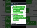 AWS access key and Secret key AWS CLI installation on windows