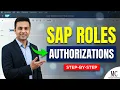 How to Create a Role in SAP Roles and Authorizations PFCG SU53 Create SAP User Tcode in Roles